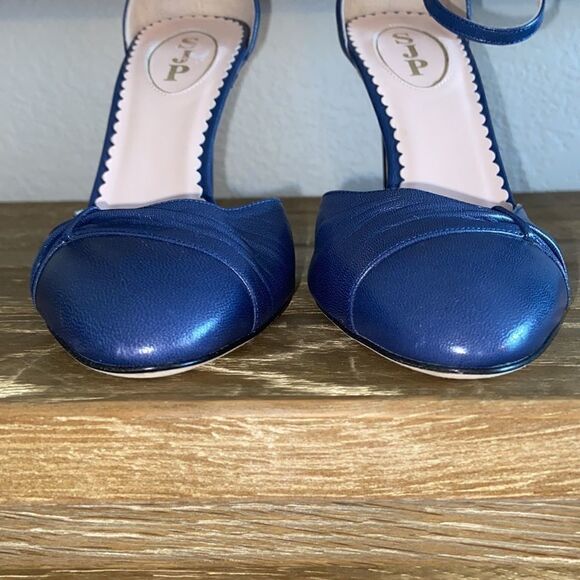 SJP Tanny Blue Mary Jane 4” Heels - Picture 4 of 16